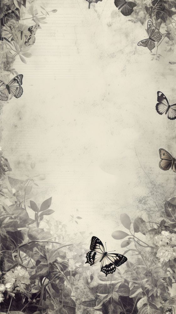 Wallpaper ephemera pale Butterfly Antique butterfly outdoors nature.