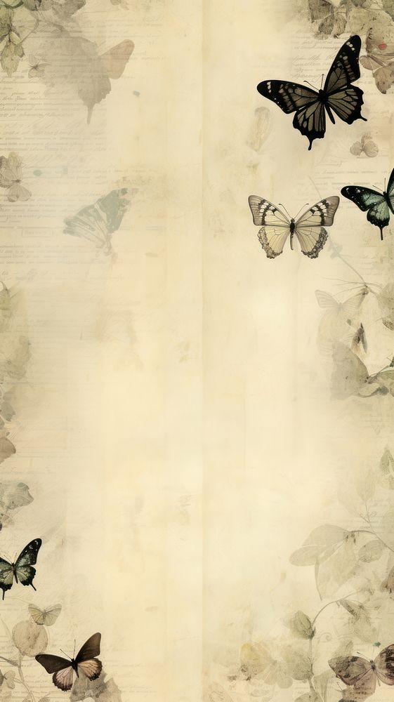 Wallpaper ephemera pale Butterfly Antique butterfly insect invertebrate.