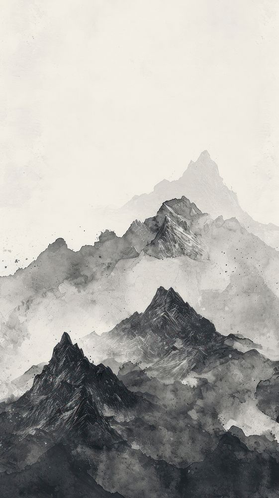 Mountain backgrounds painting nature.