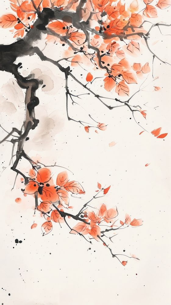 Painting backgrounds pattern autumn.