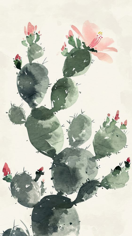 Cactus backgrounds painting outdoors.