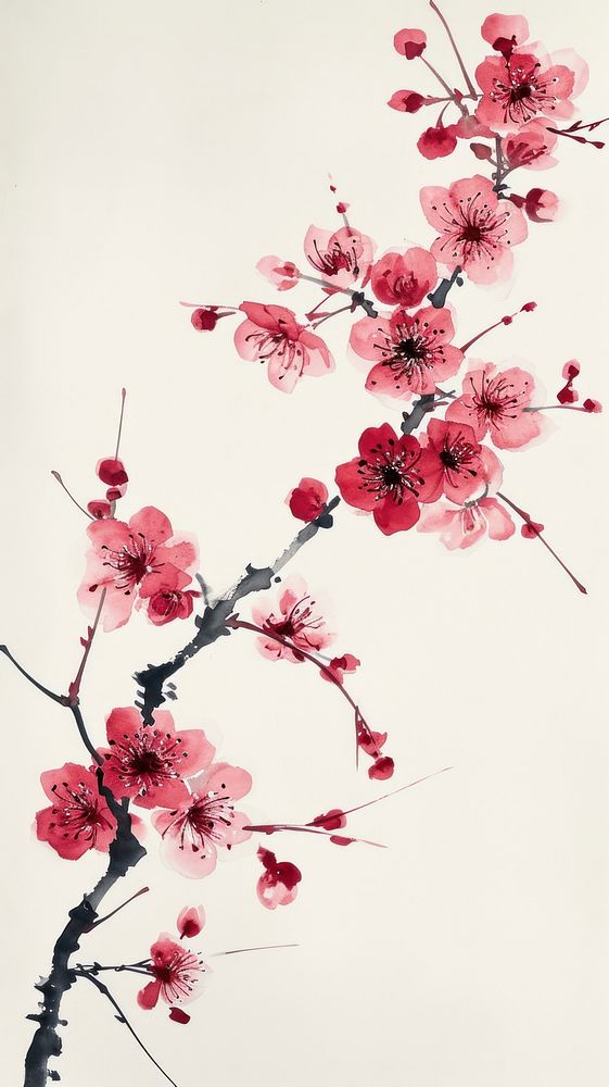 Blossom flower cherry plant.