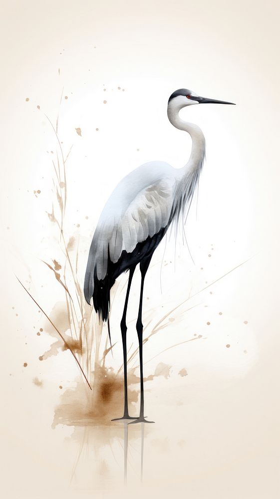 Bird animal heron stork.