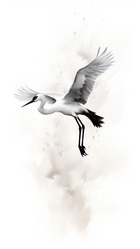 Bird animal flying white.