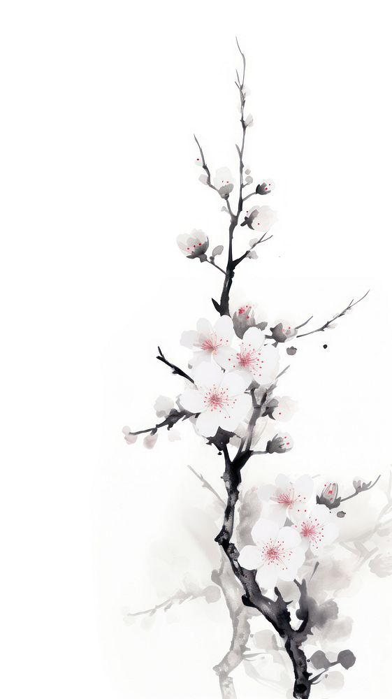 Blossom flower plant white.