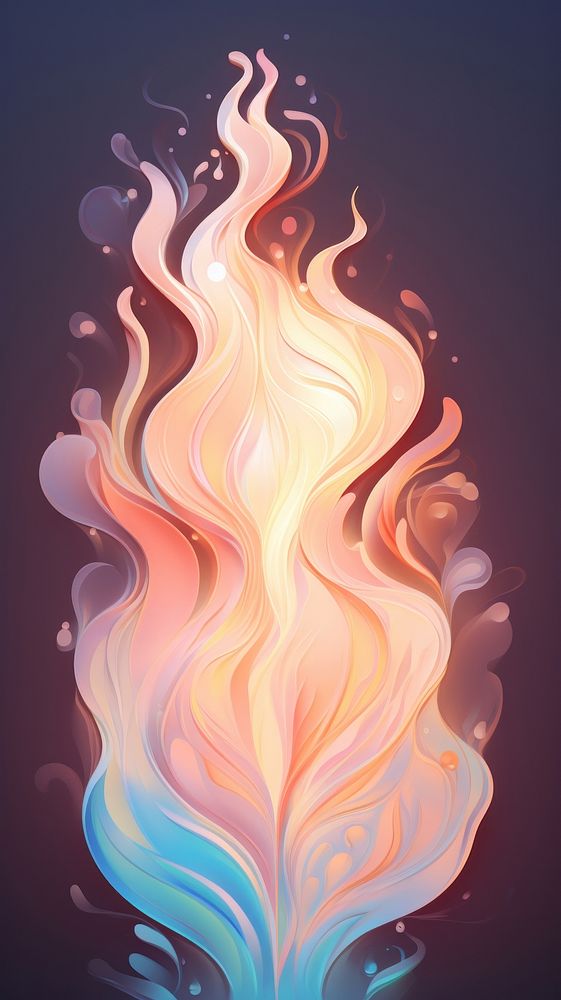 Flame pattern fire art.