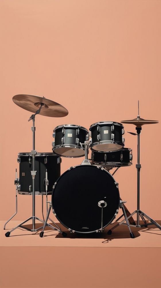 Minimal drum set drums percussion membranophone.