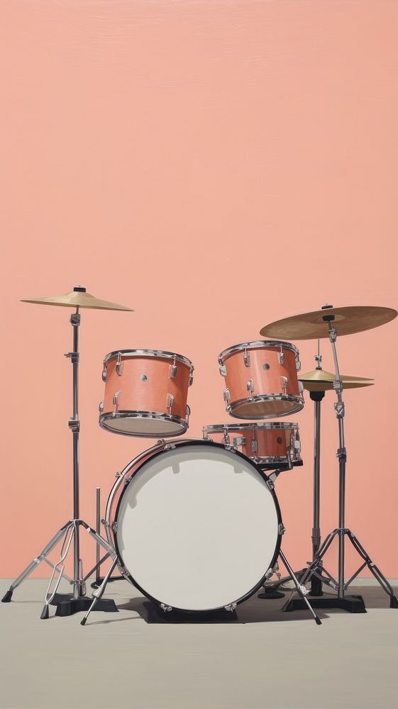 Minimal drum set drums percussion membranophone.