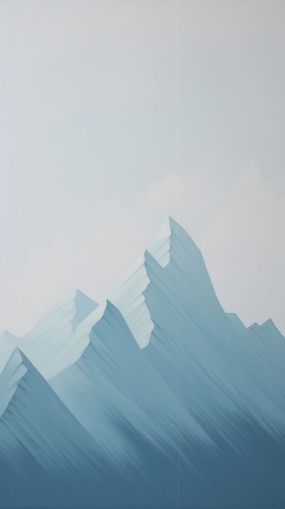 Minimal mountain iceberg nature tranquility.