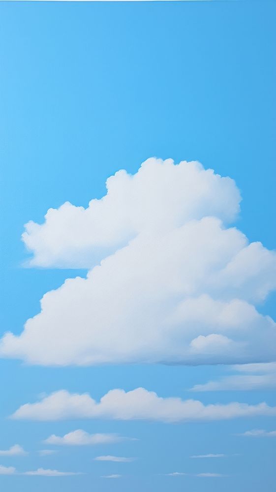 Minimal space cloud on the blue sky outdoors horizon nature.