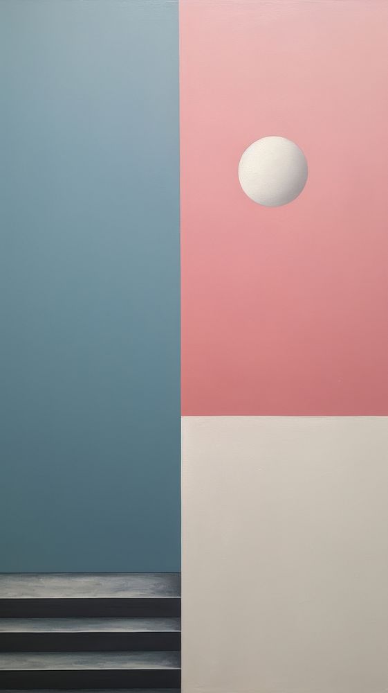 Minimal space easter architecture painting wall.