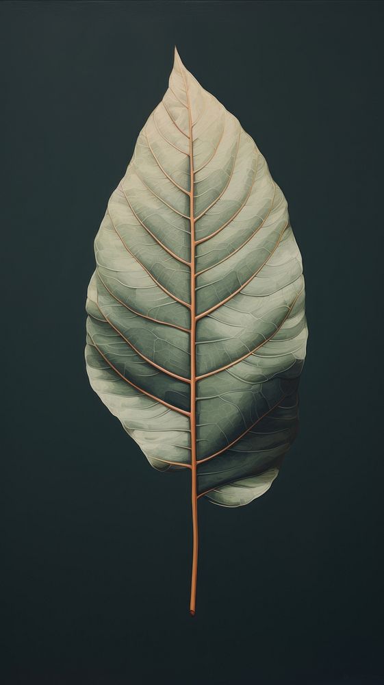 Minimal space leaf plant tree pattern.