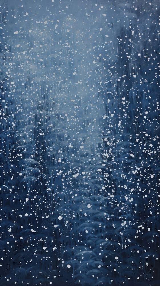 Minimal space winter night with snowing outdoors transparent backgrounds.