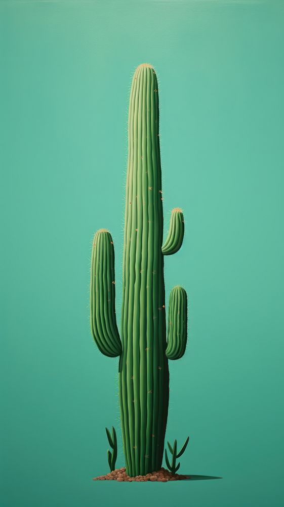 Minimal style cactus plant produce nature.