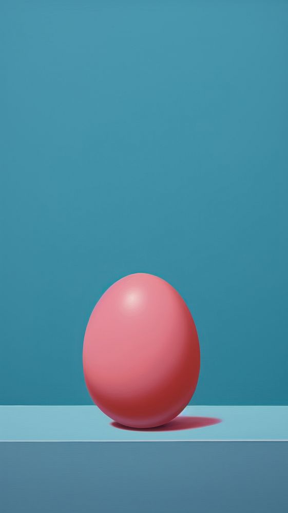 Minimal style easter egg sphere simplicity balloon.