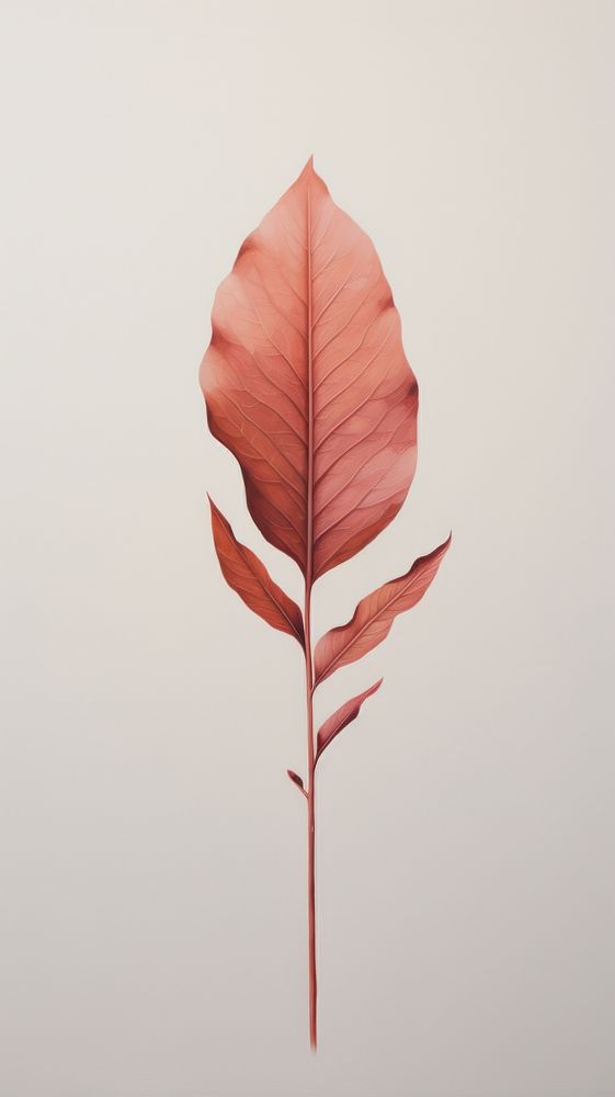 Minimal style leaf plant creativity pattern.