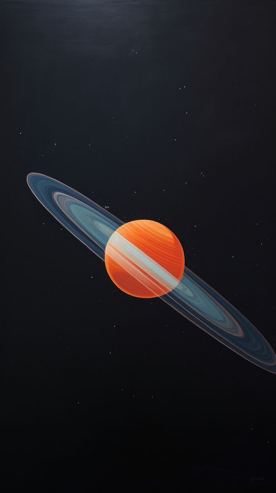Minimal style saturn space astronomy planet.