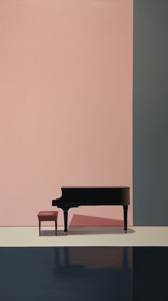 Minimal style piano keyboard architecture | Free Photo Illustration