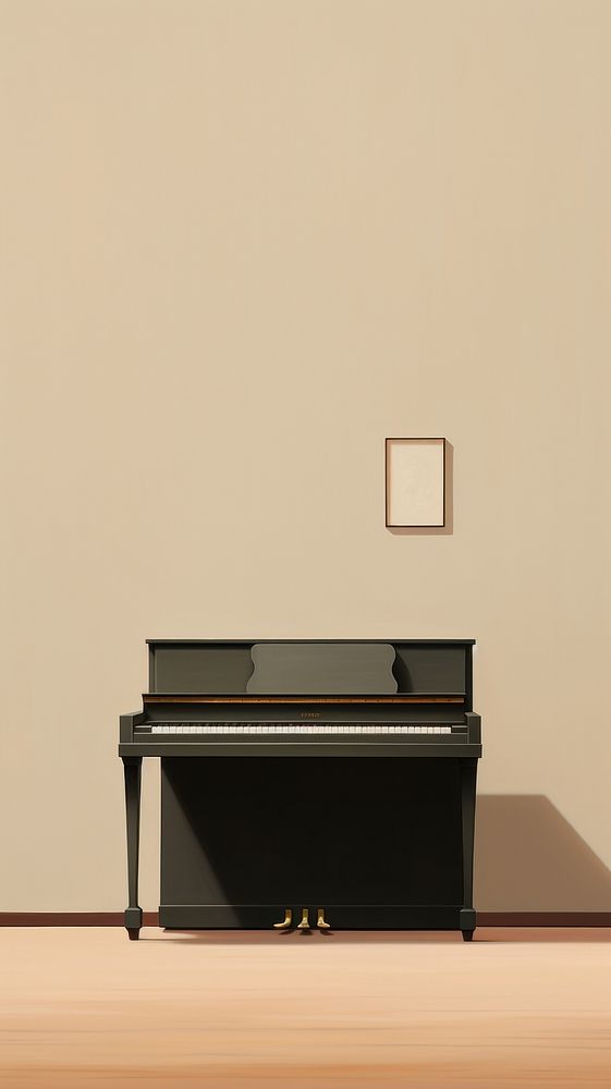 Minimal style piano keyboard architecture harpsichord.