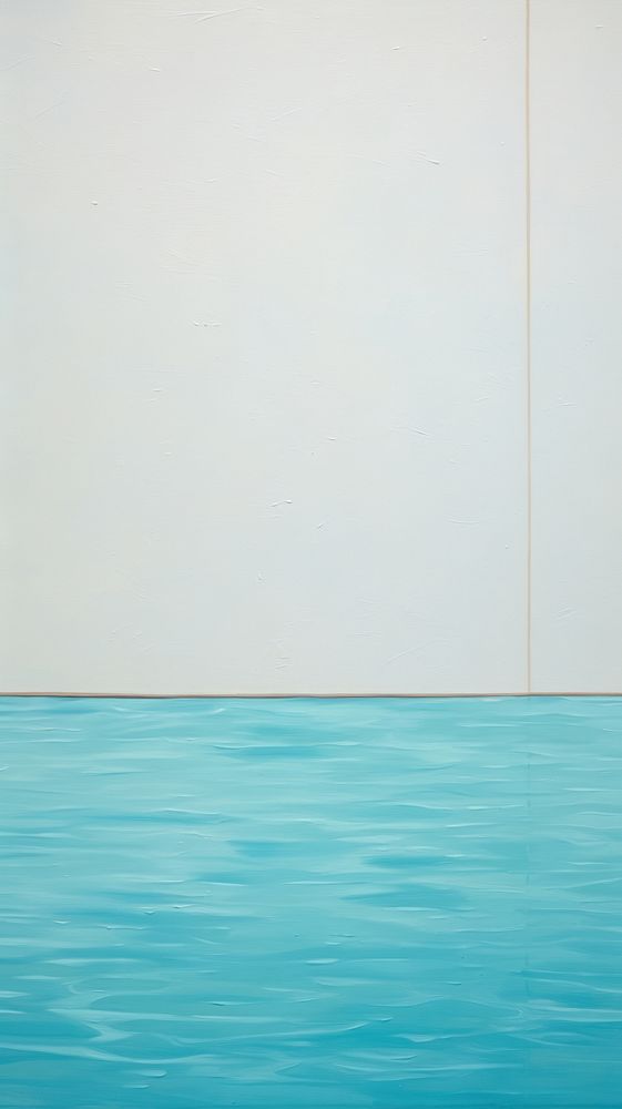 Minimal style water architecture painting floor.