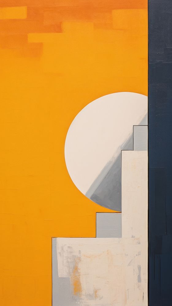 Minimal sunshine painting architecture staircase.