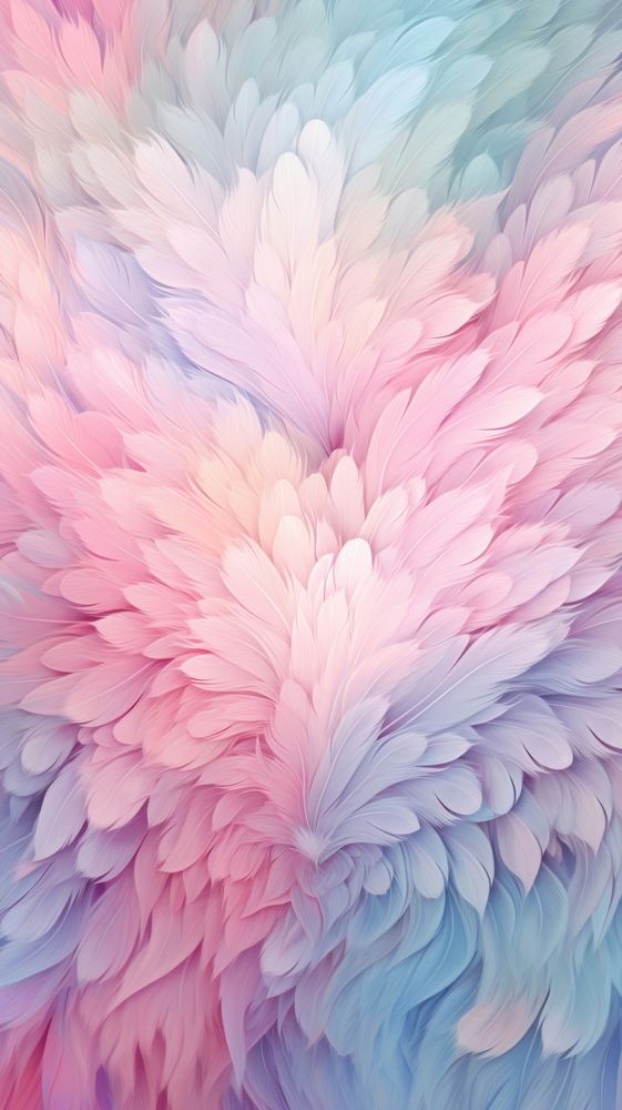  A fluffy heart wallpaper pattern backgrounds creativity. AI generated Image by rawpixel.