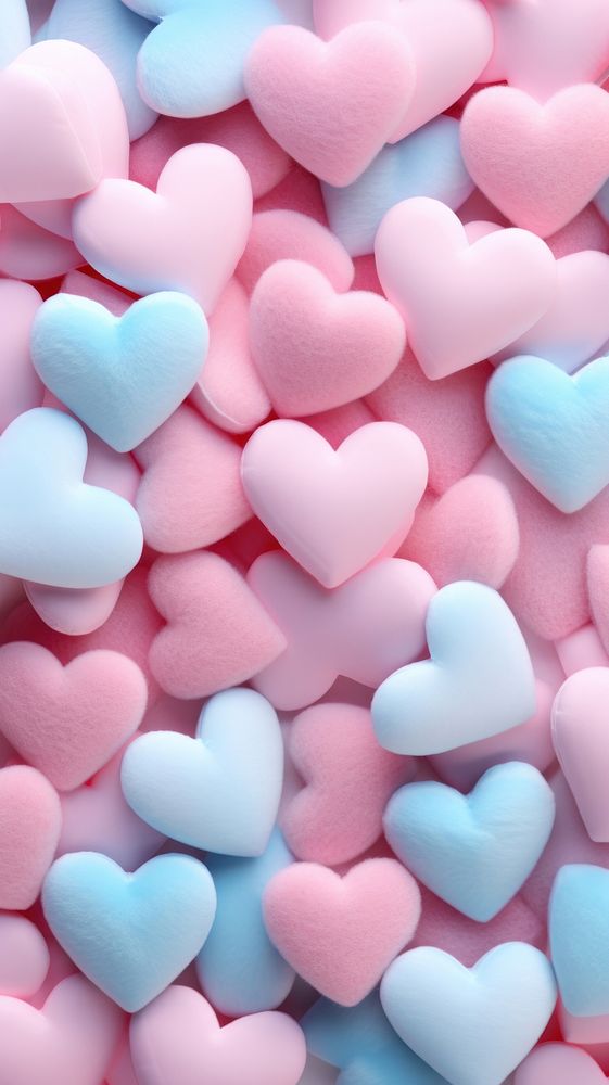  A fluffy hearts confectionery candy pill. 