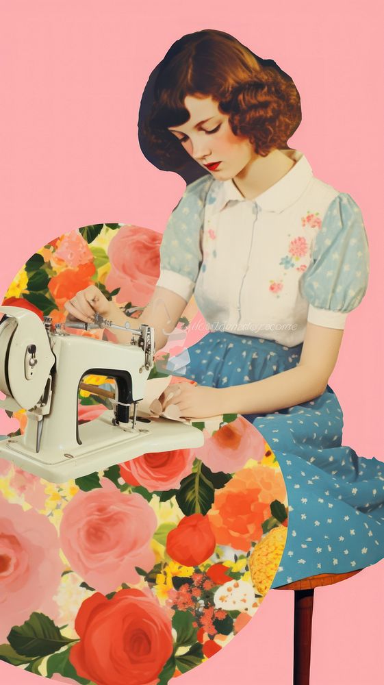  Lover sewing flower adult. AI generated Image by rawpixel.