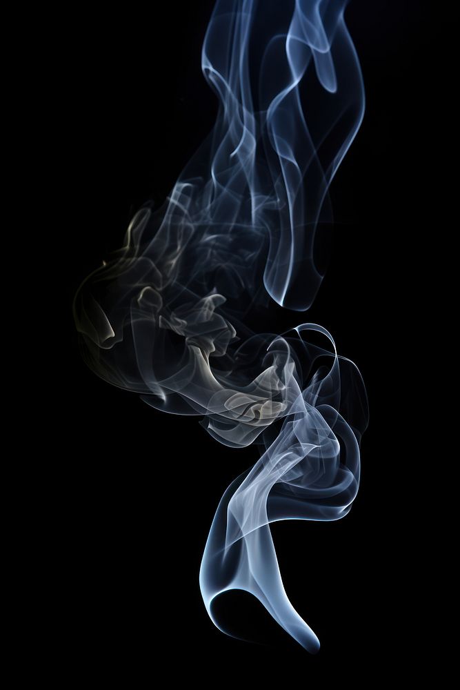 Burning smoke effect black black background monochrome. AI generated Image by rawpixel.