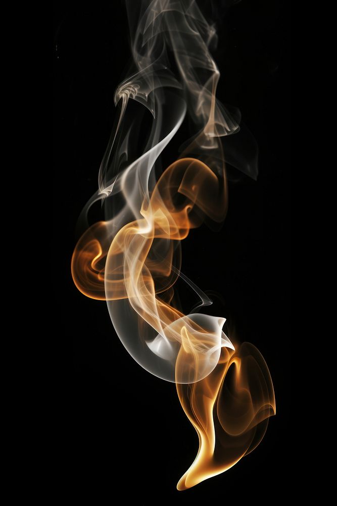 Burning smoke effect black black background chandelier. AI generated Image by rawpixel.