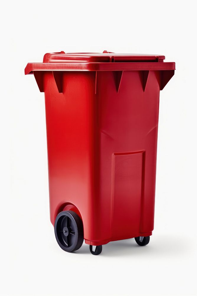 A bin white background container recycling.