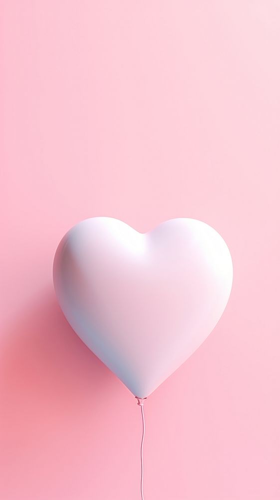  Romantic wallpaper balloon heart celebration. AI generated Image by rawpixel.