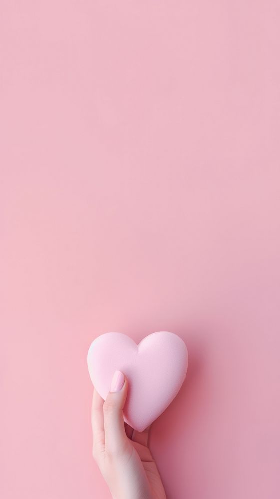  Romantic wallpaper finger heart romance. AI generated Image by rawpixel.
