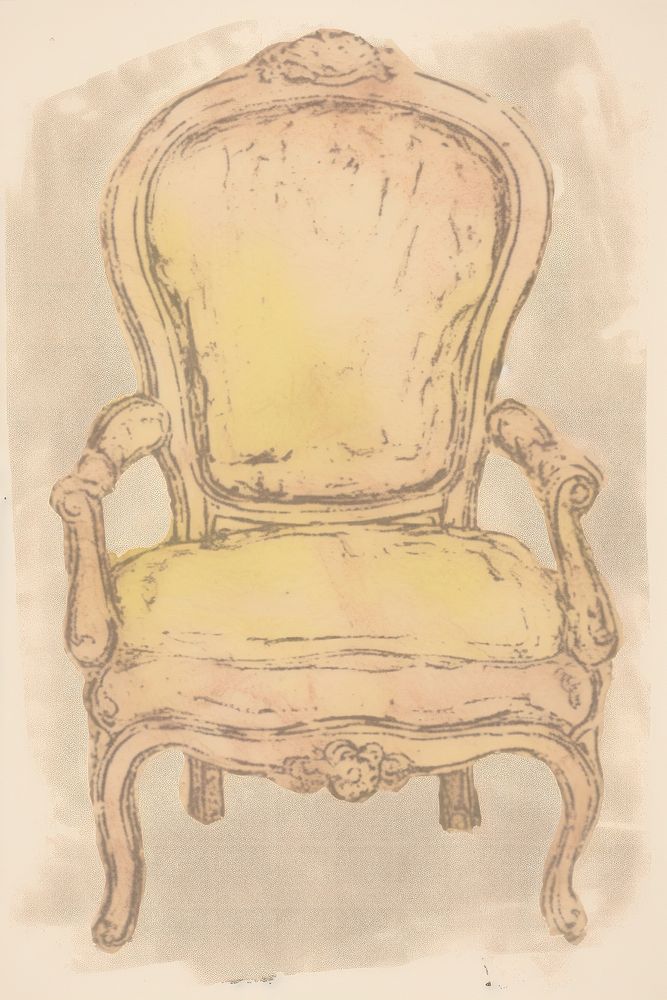 Illustration of a Chair chair furniture armchair.