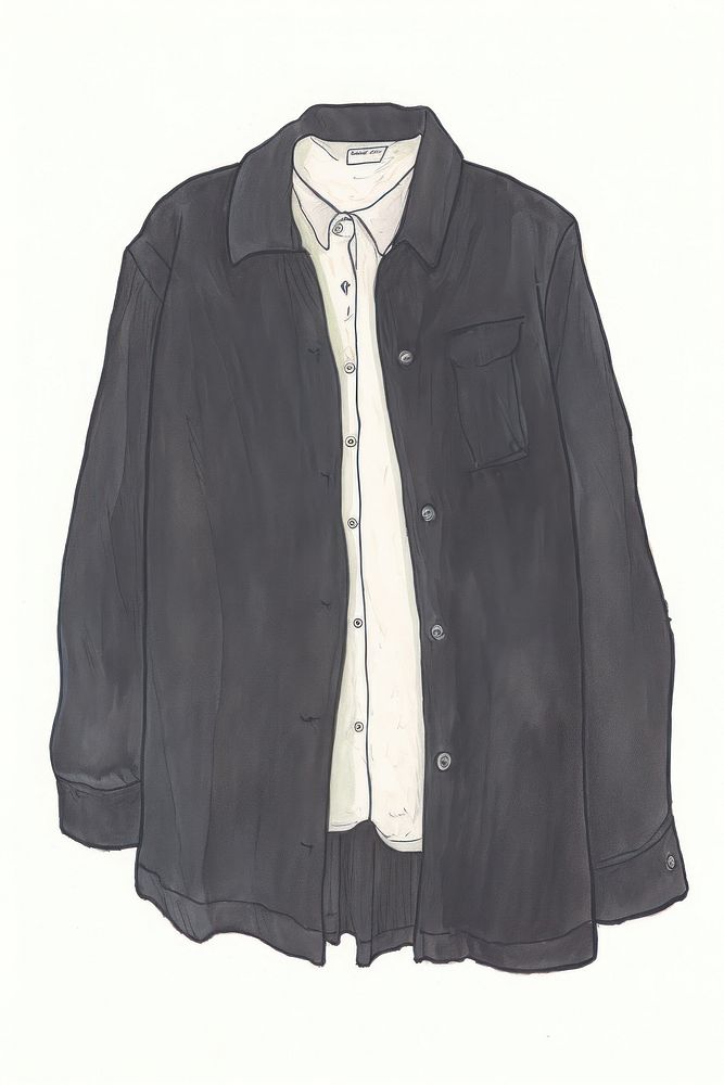 Illustration of a clothes sleeve jacket blouse.