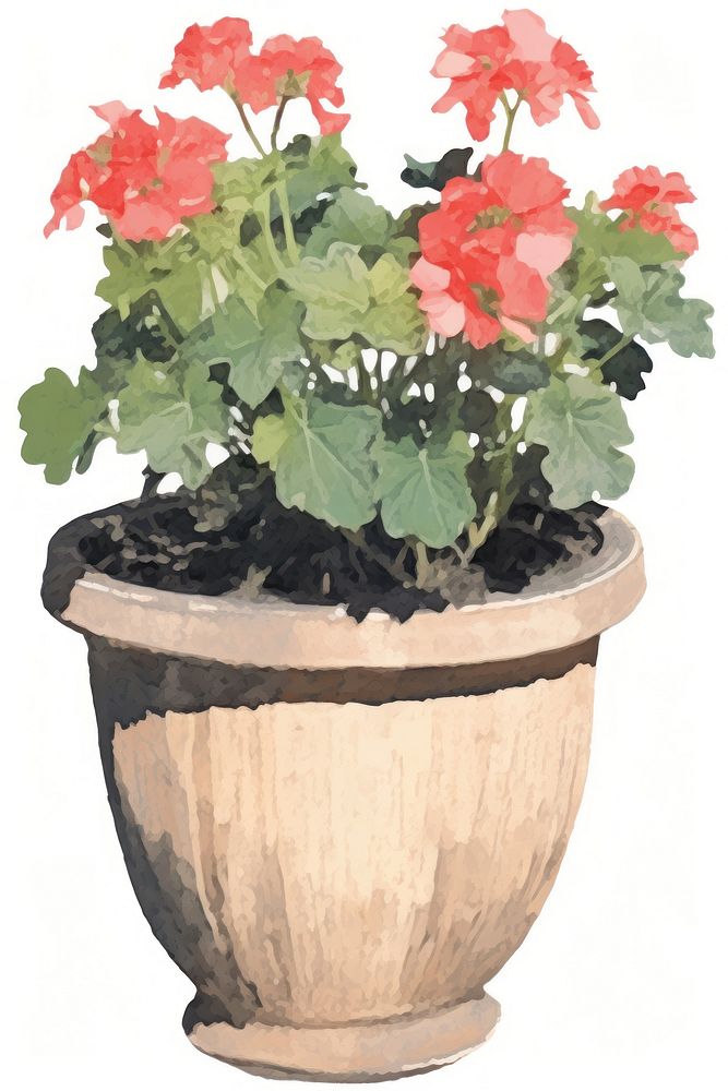 Illustration of a Flower Pot flower plant vase.