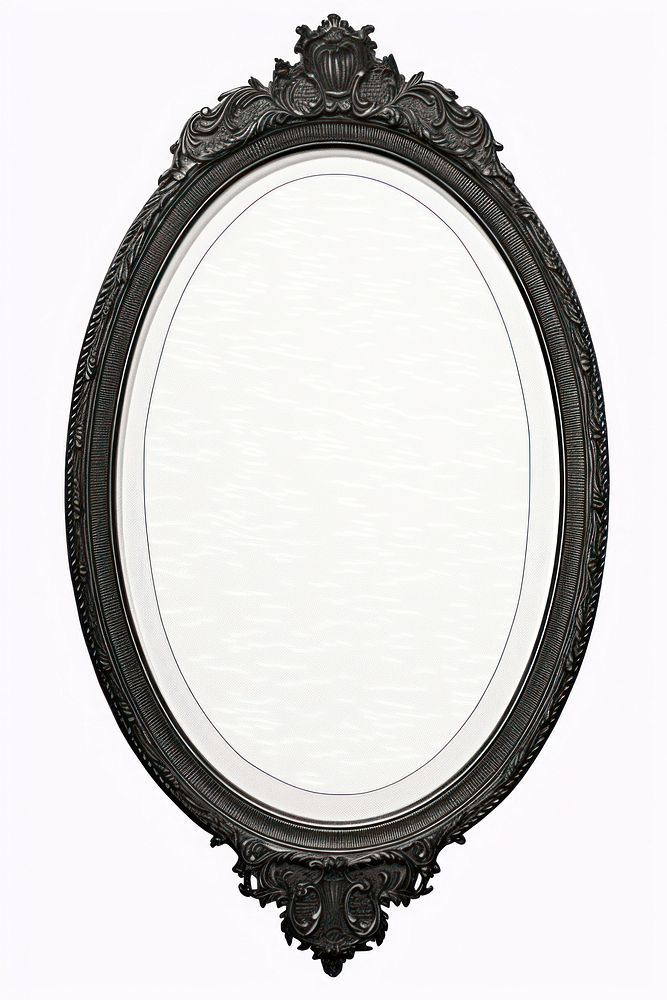 Illustration of a Mirror mirror black white background.