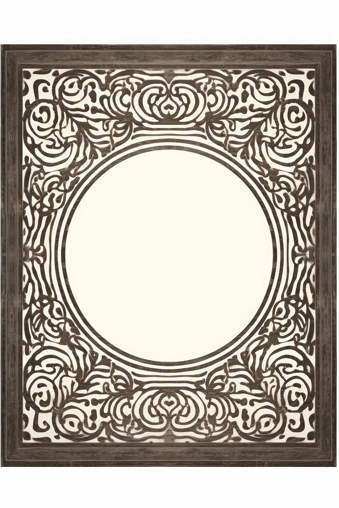 Illustration of a square Mirror backgrounds white background architecture.