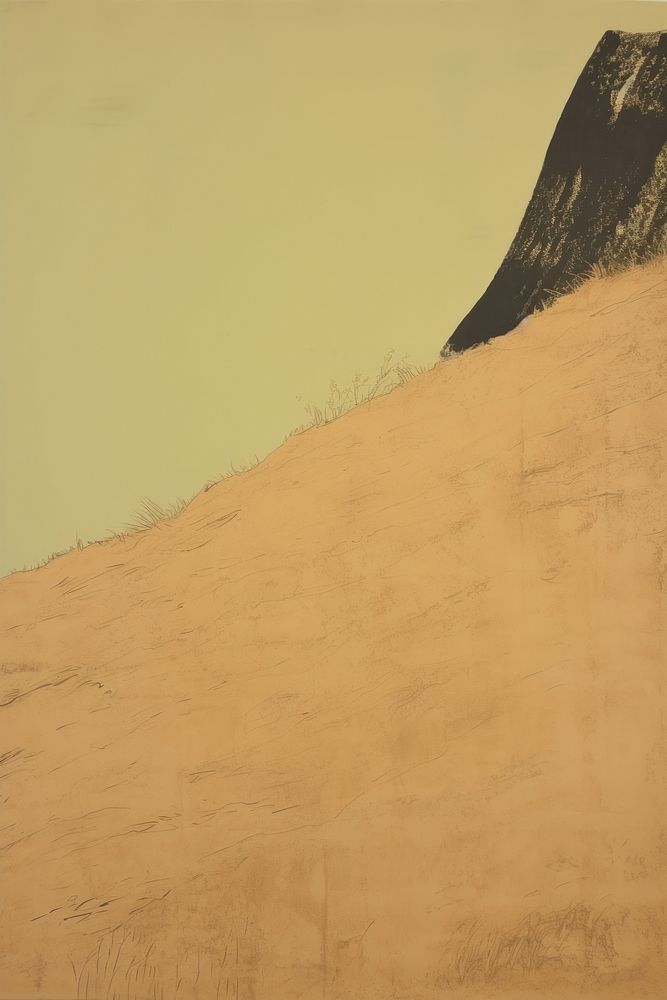 Sand dune backdrop outdoors nature desert.