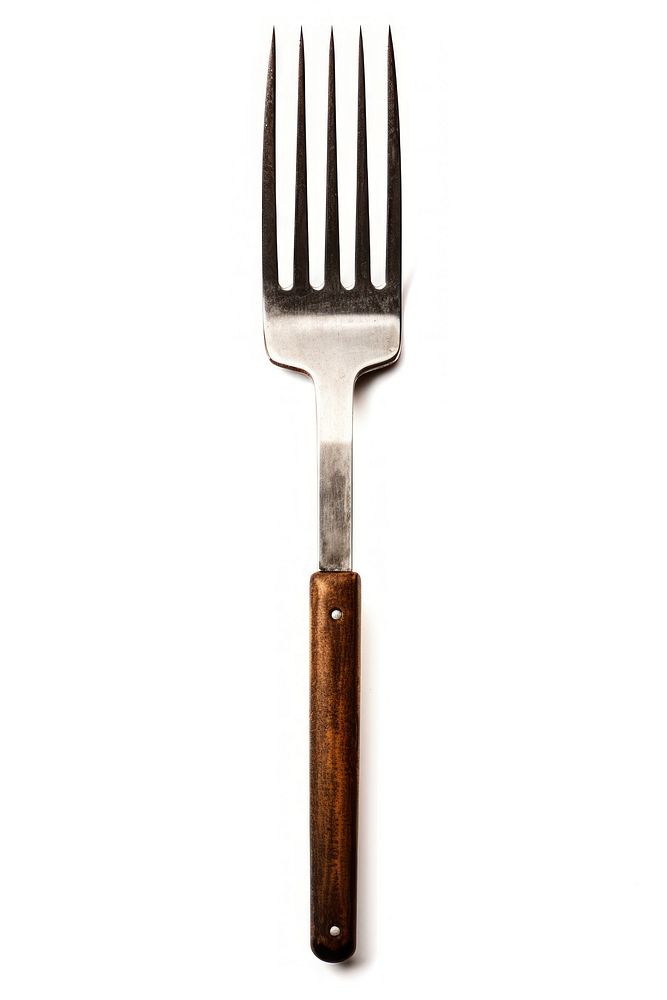BBQ Grilling fork white background silverware freshness. AI generated Image by rawpixel.