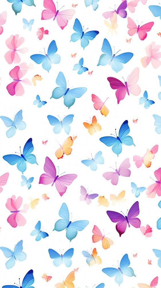  Pattern backgrounds butterfly petal. AI generated Image by rawpixel.