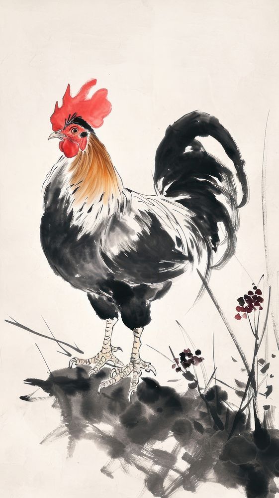 Chicken chicken painting poultry.
