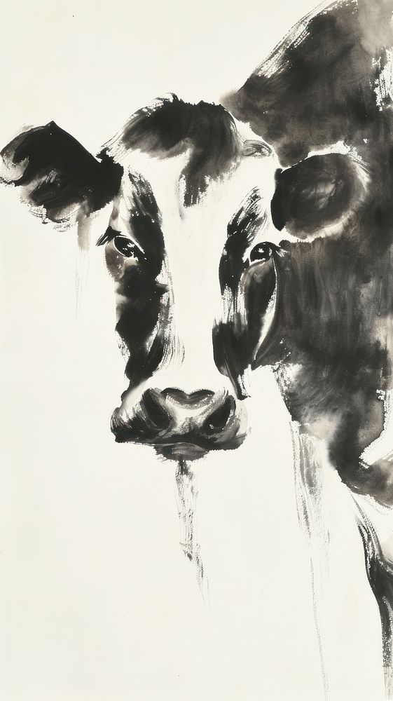 Cow cow livestock painting.