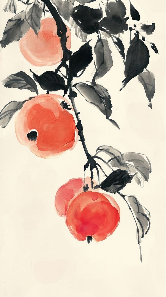 Fruit fruit painting plant.