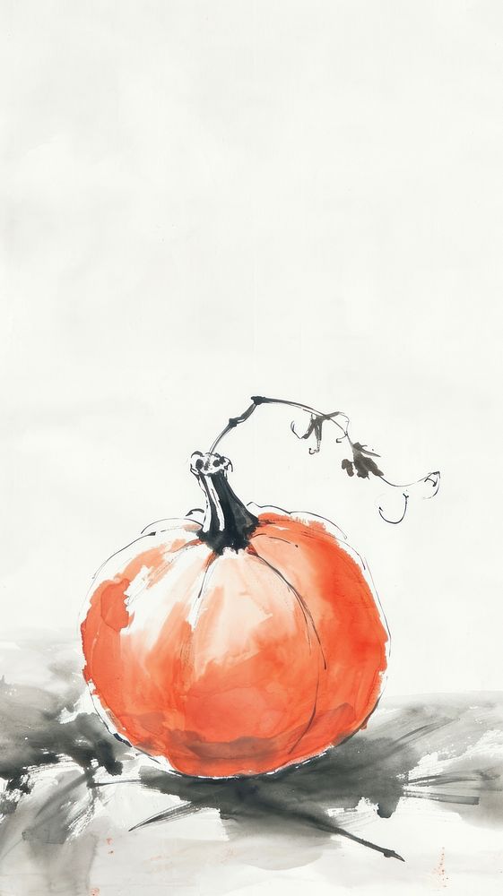 Pumpkin pumpkin vegetable painting.
