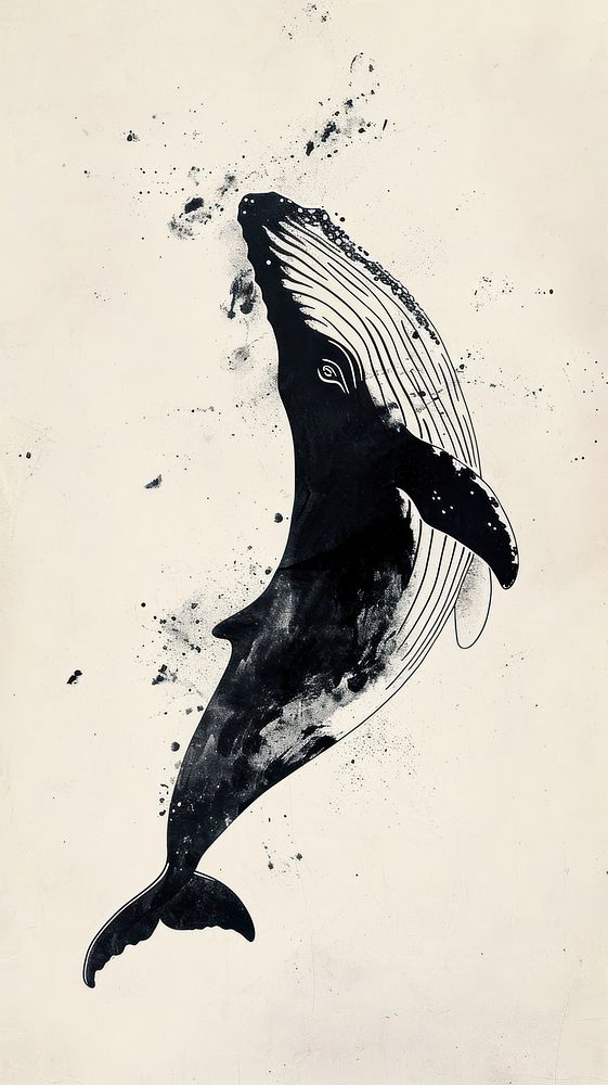 Whale whale drawing animal.