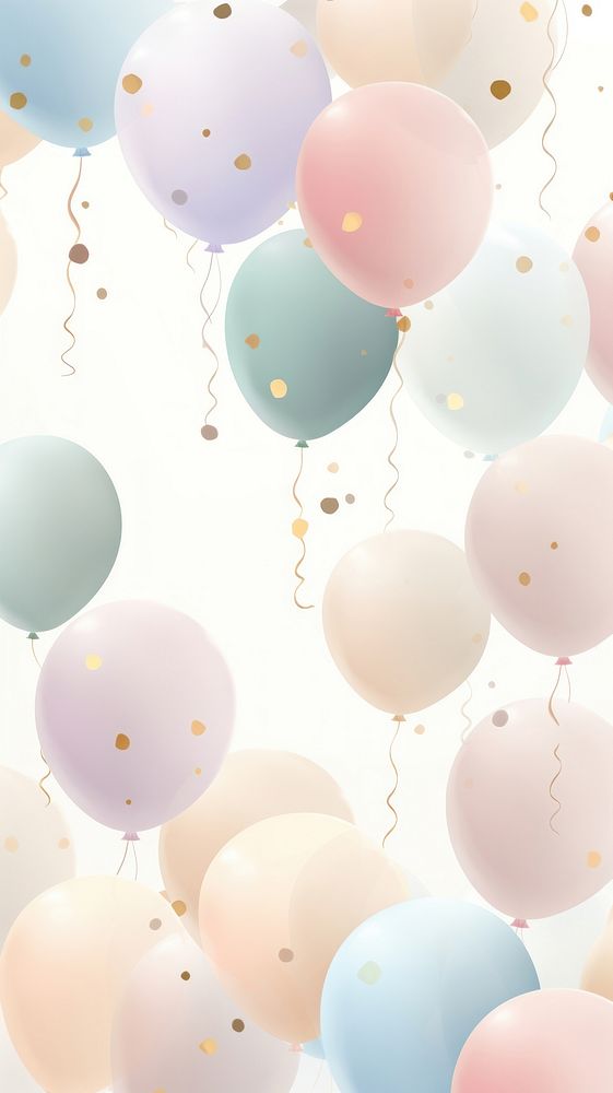  Balloon pattern party celebration. AI generated Image by rawpixel.
