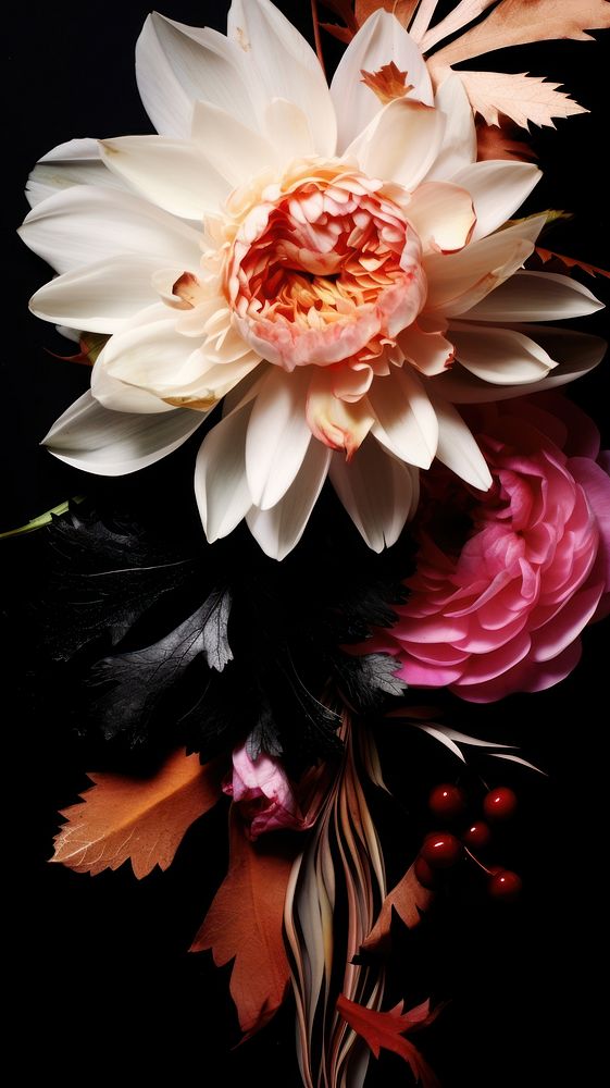  Flower dahlia petal plant. AI generated Image by rawpixel.