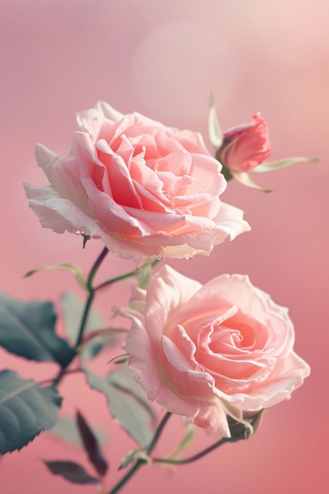 Roses blossom flower petal.