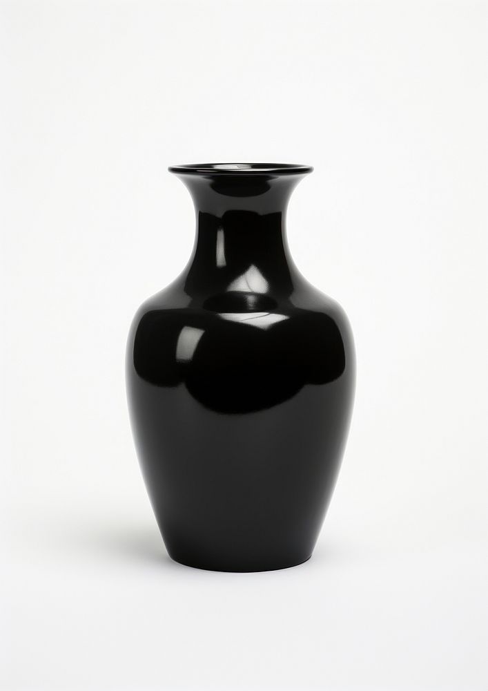 Budget black retro vase white background ammunition porcelain.